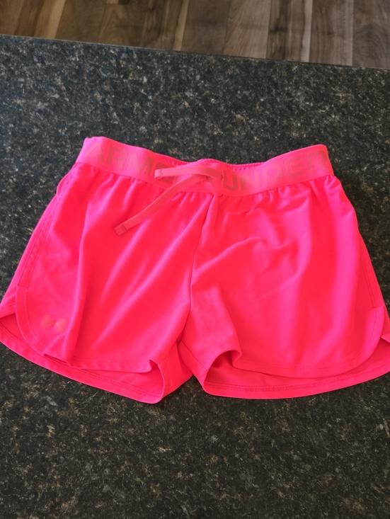 Under Armour Other - Under Armour Neon Pink Girls' Athletic Shorts with Drawstring Waist